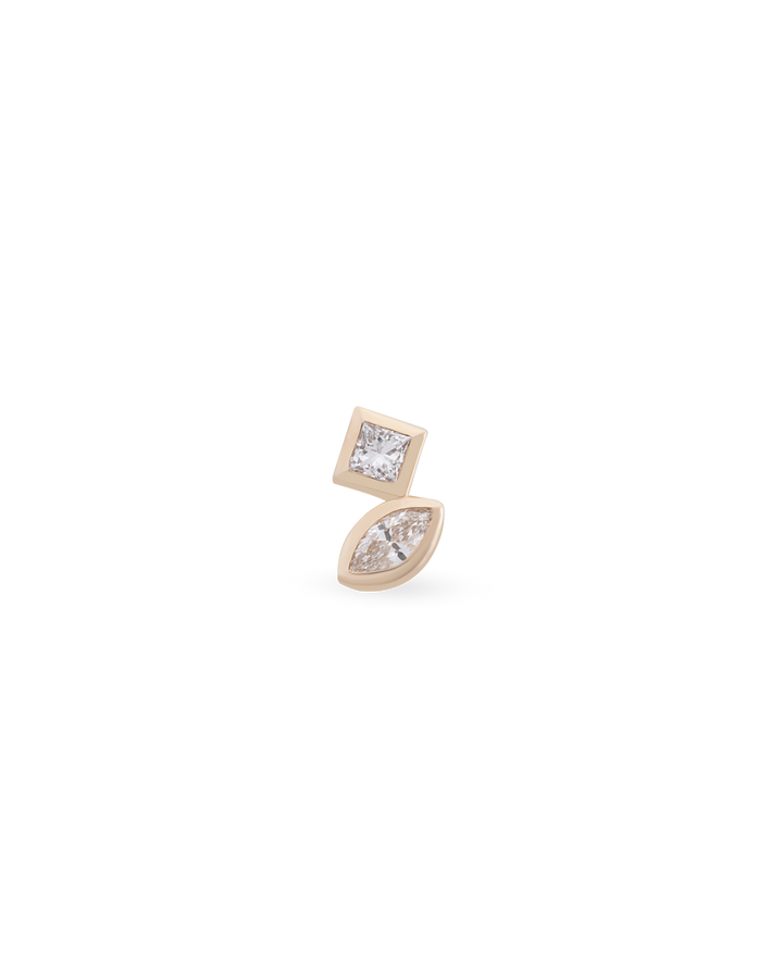 Duo Bold Square Marquise Piercing