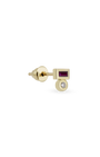 Duo Gem Baguette Dot Tekli Küpe