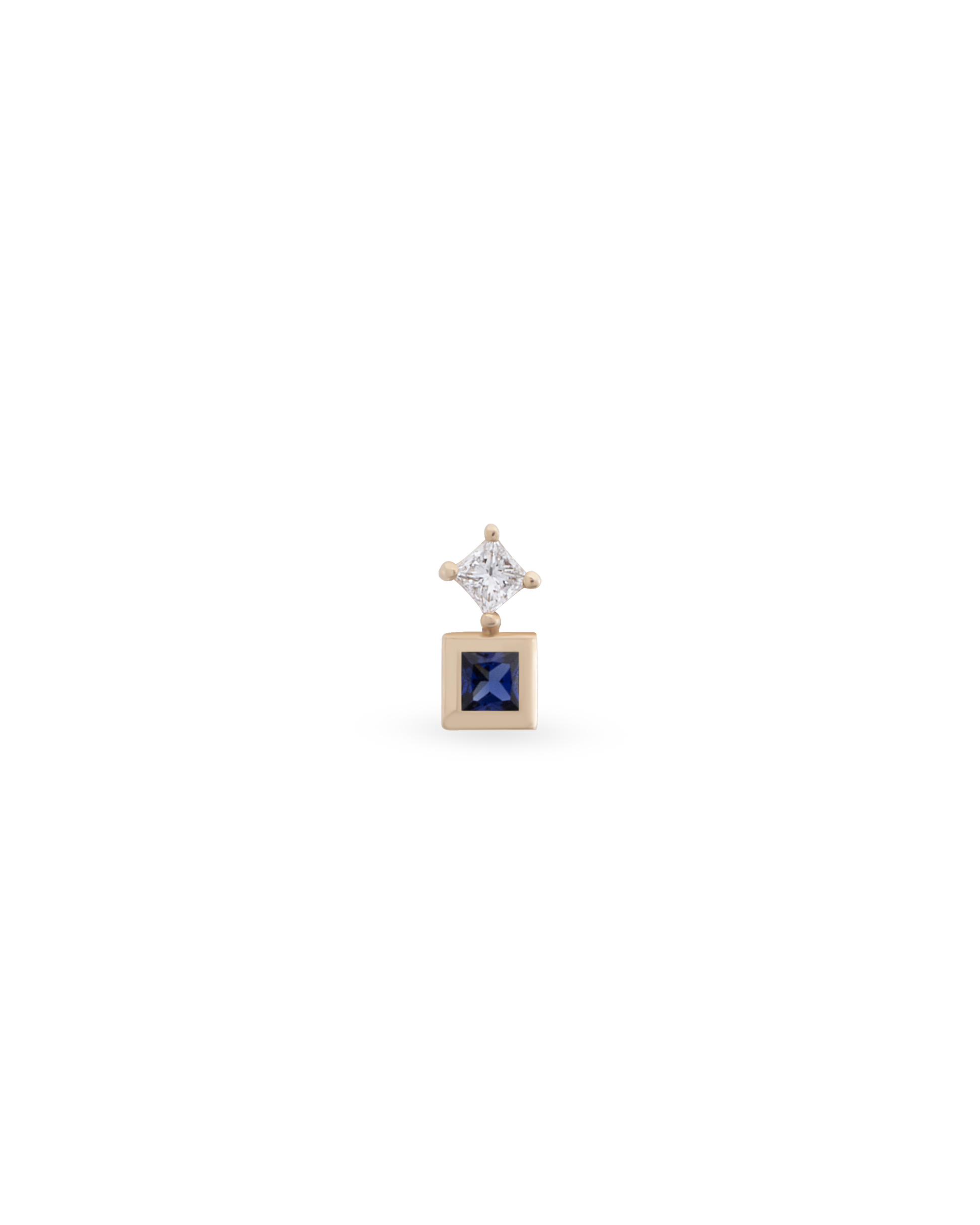 Duo Square Gem Piercing