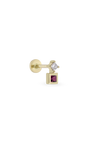 Duo Square Gem Piercing