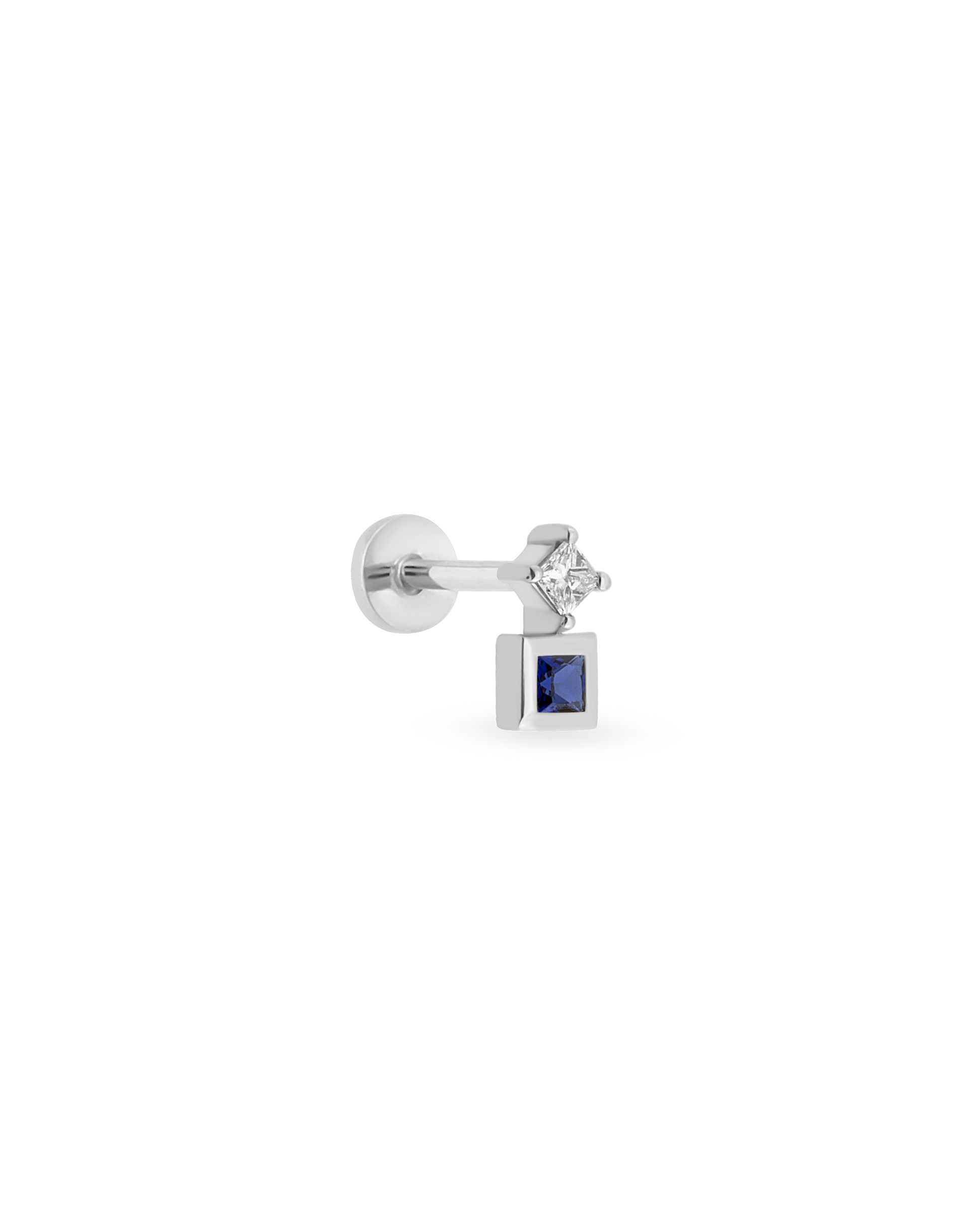 Duo Square Gem Piercing