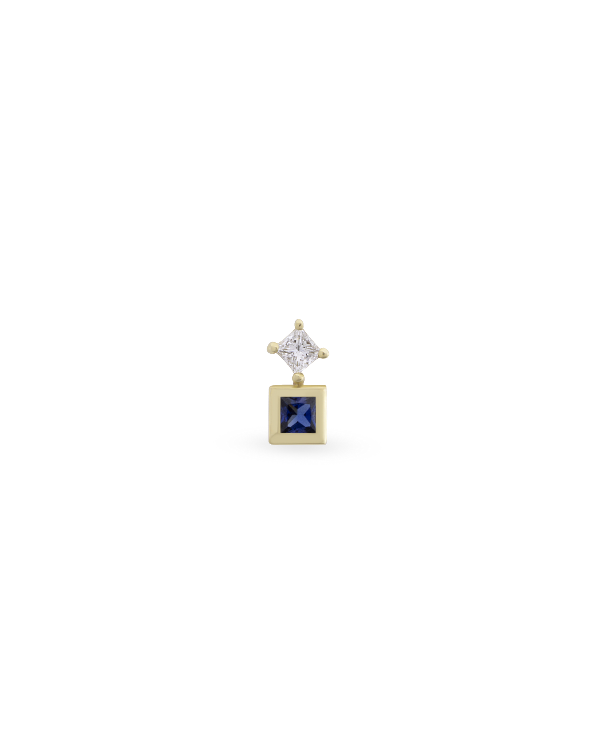 Duo Square Gem Piercing