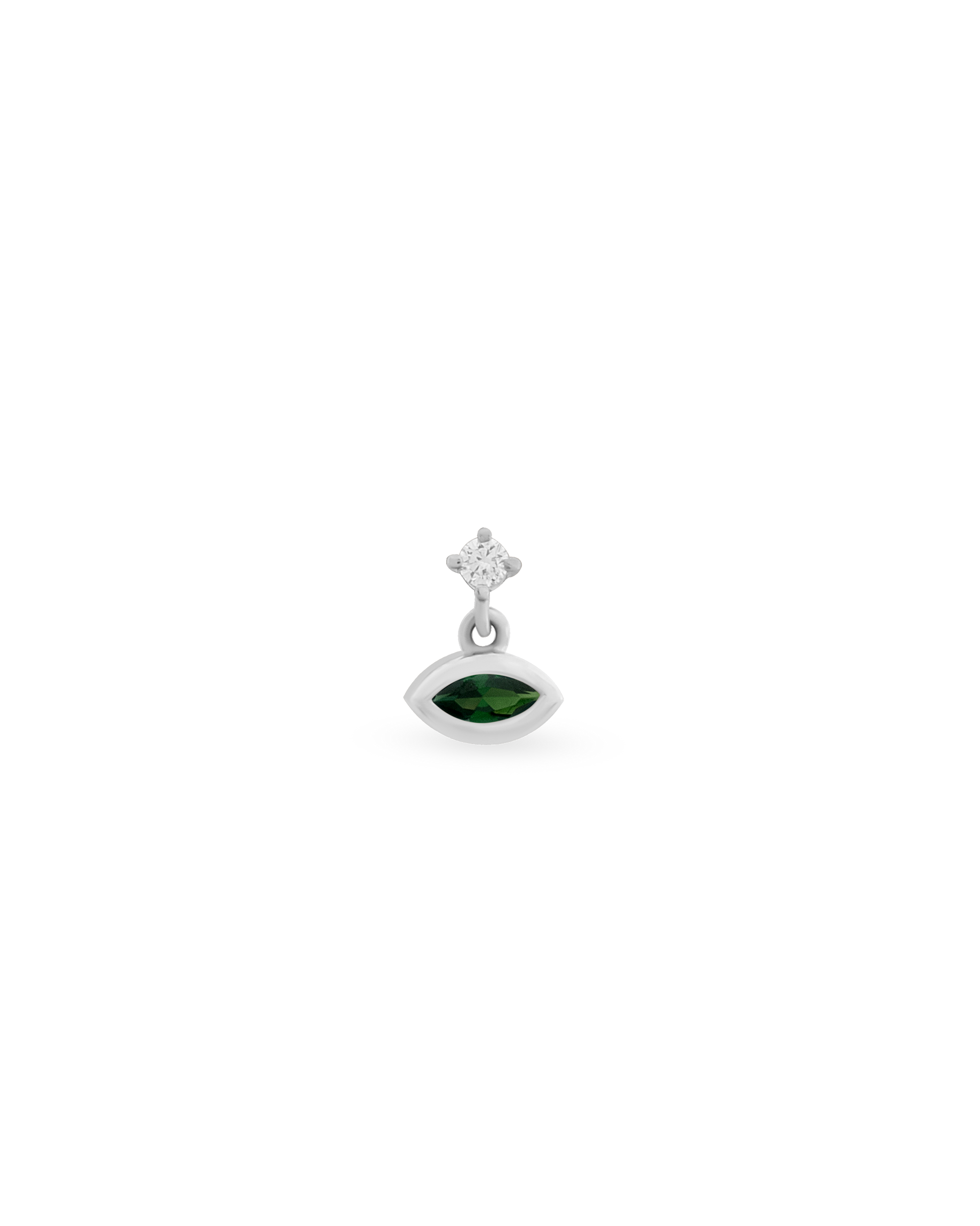 Drop Marquise Gem Tekli Küpe