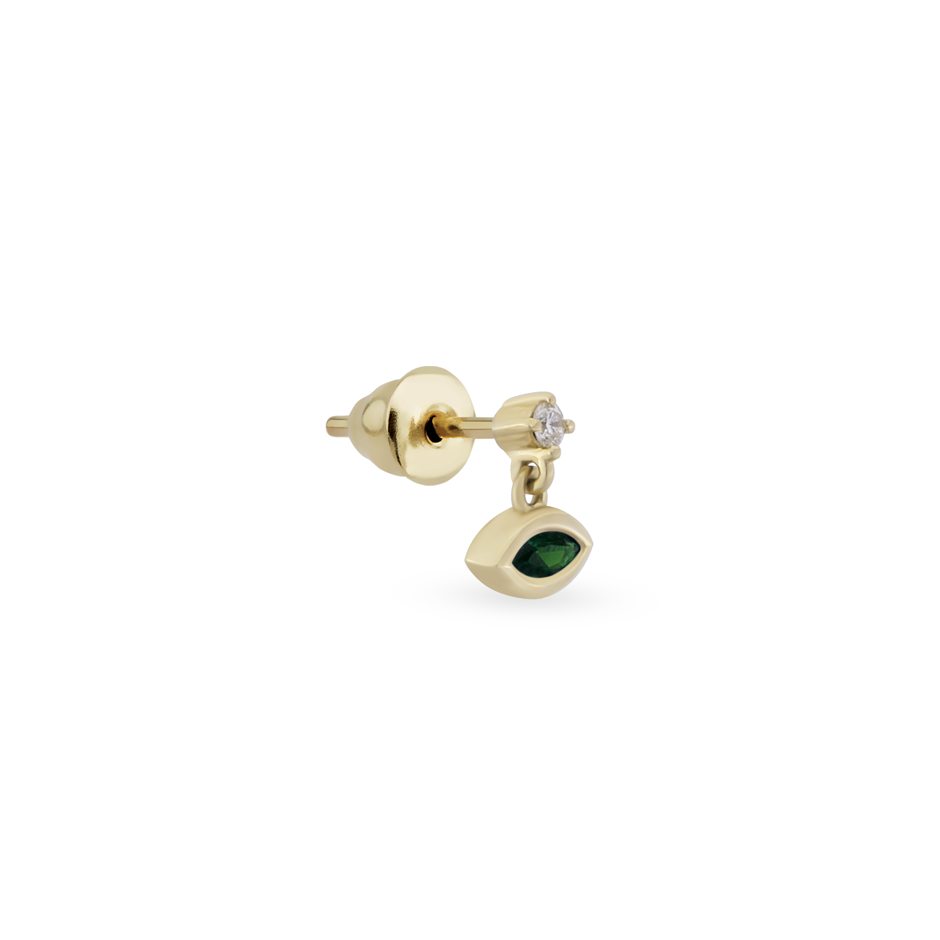Drop Marquise Gem Tekli Küpe