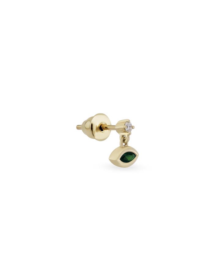 Drop Marquise Gem Tekli Küpe