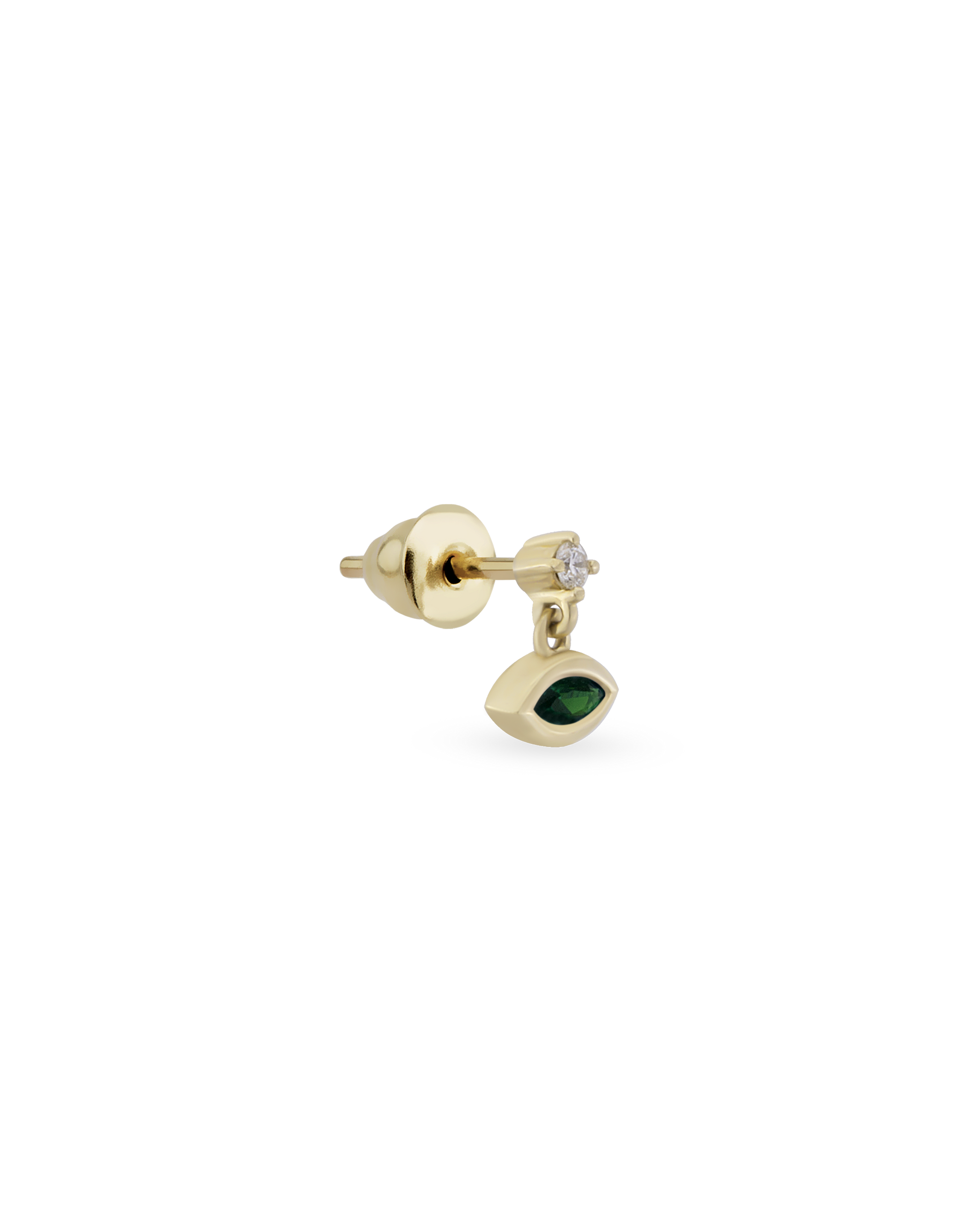 Drop Marquise Gem Tekli Küpe