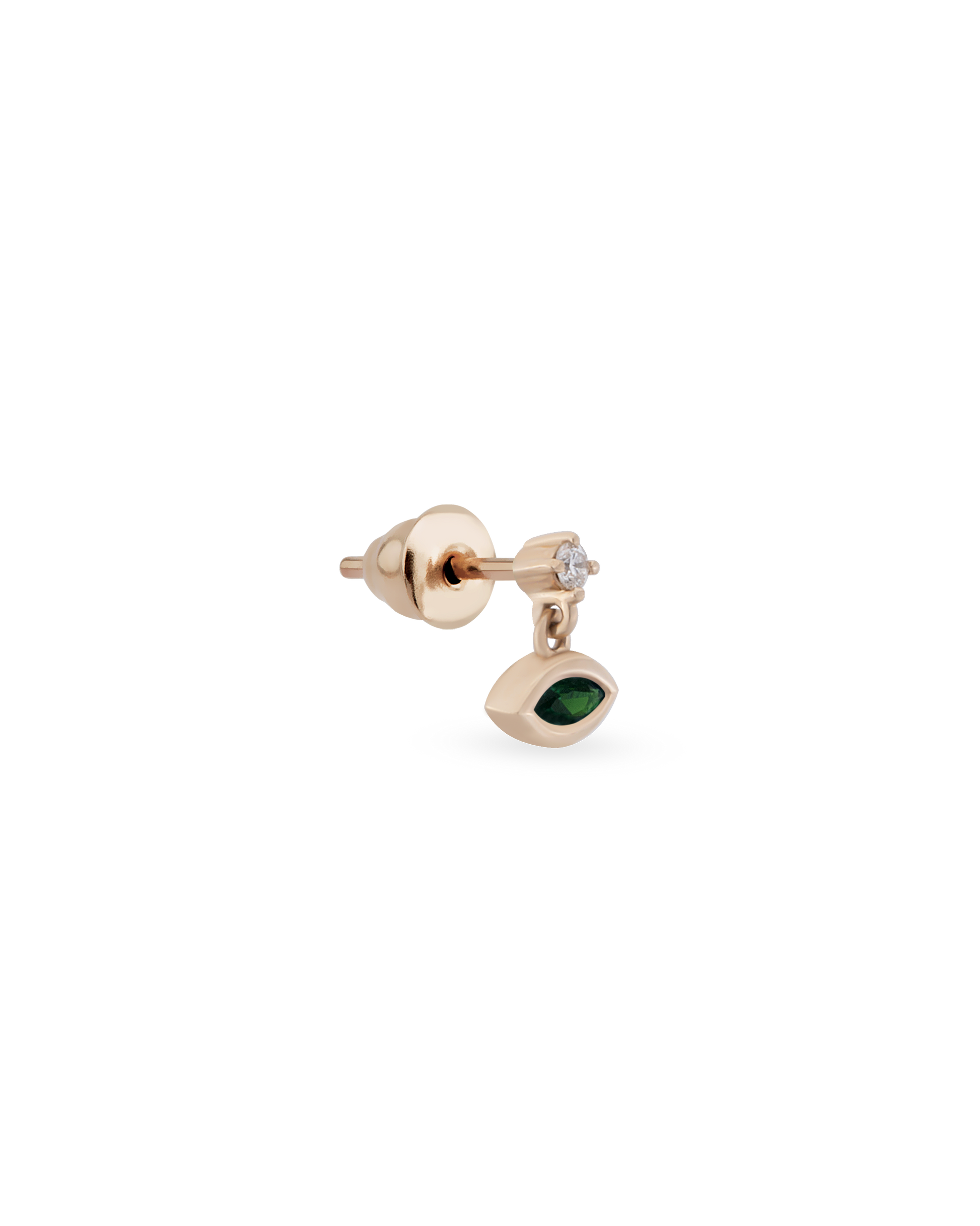 Drop Marquise Gem Tekli Küpe
