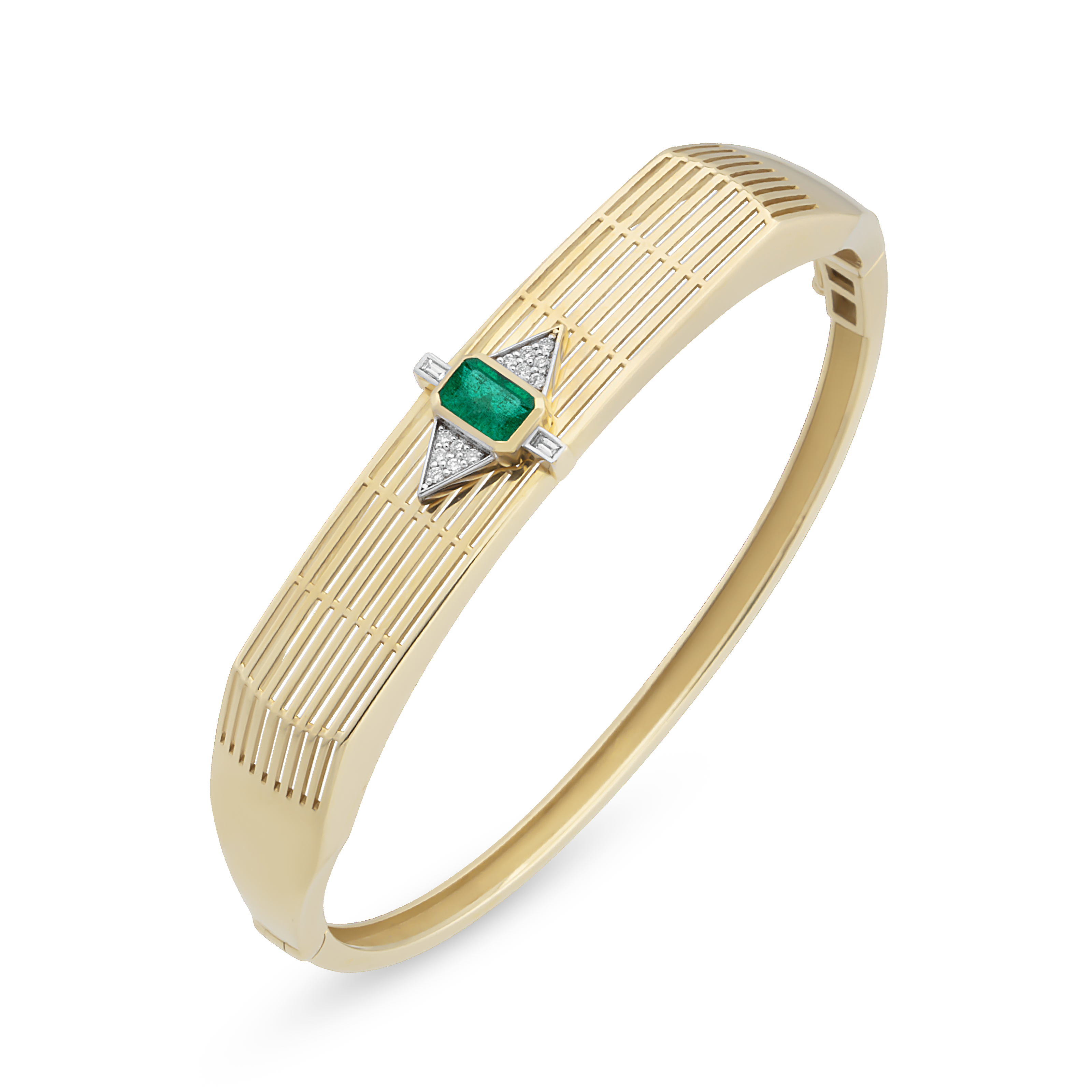 Chiara Tria Emerald Kelepçe Bileklik