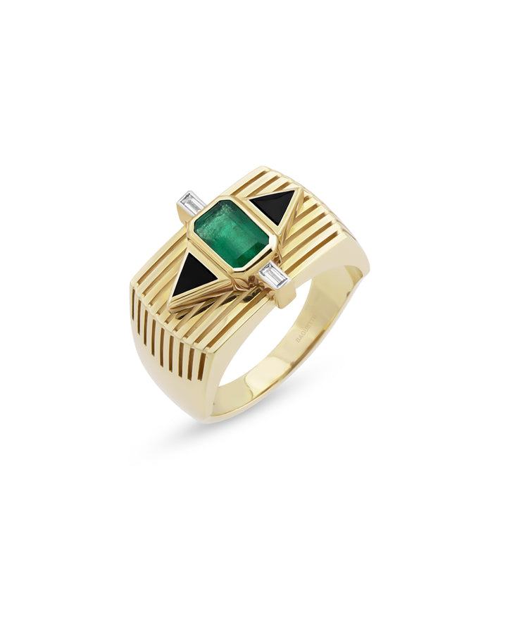 Chiara Tria Emerald Yüzük