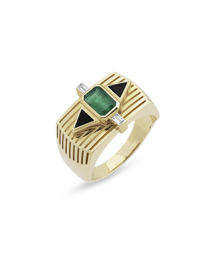 Chiara Tria Emerald Yüzük