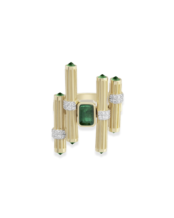 Gloria Ligna Emerald Yüzük