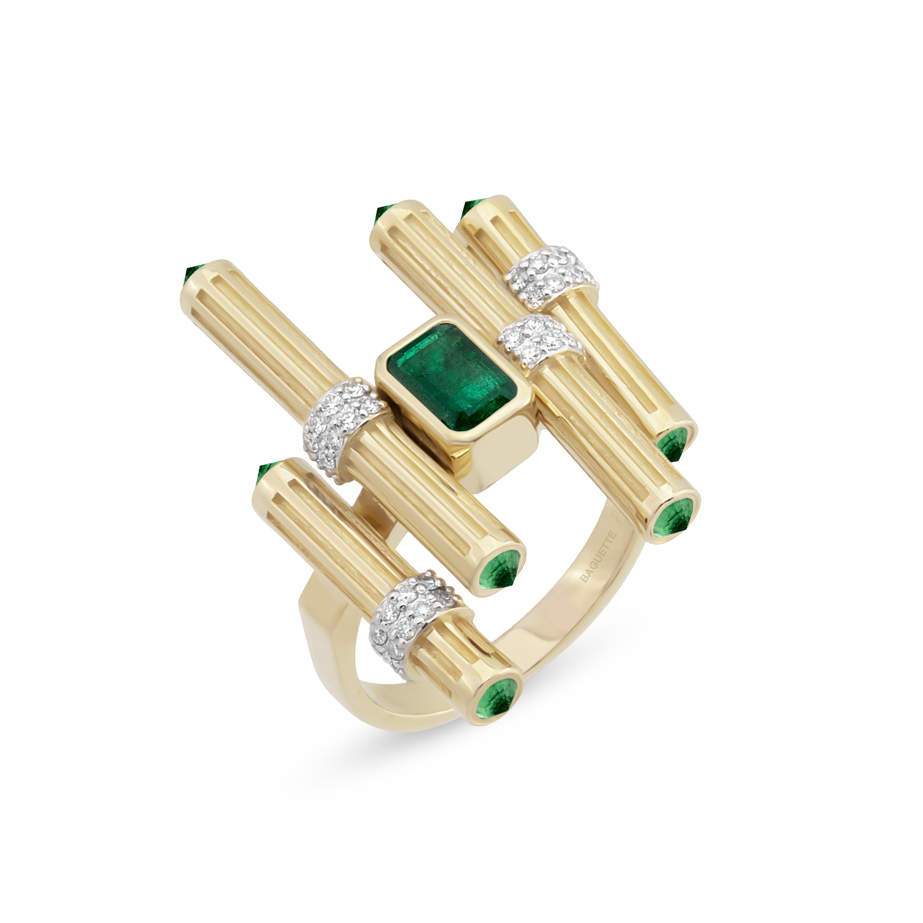 Gloria Ligna Emerald Yüzük