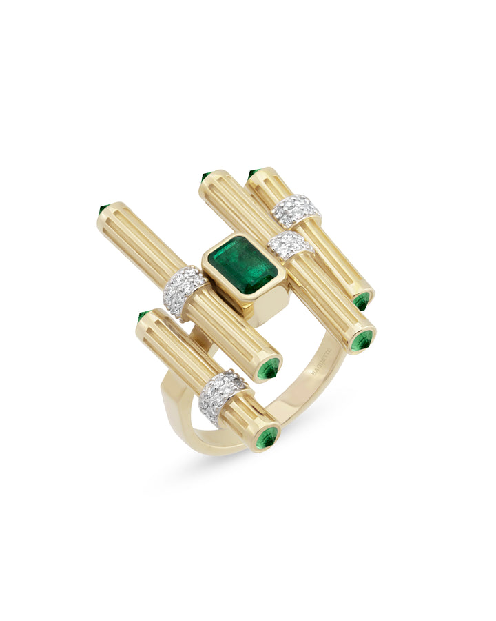 Gloria Ligna Emerald Yüzük