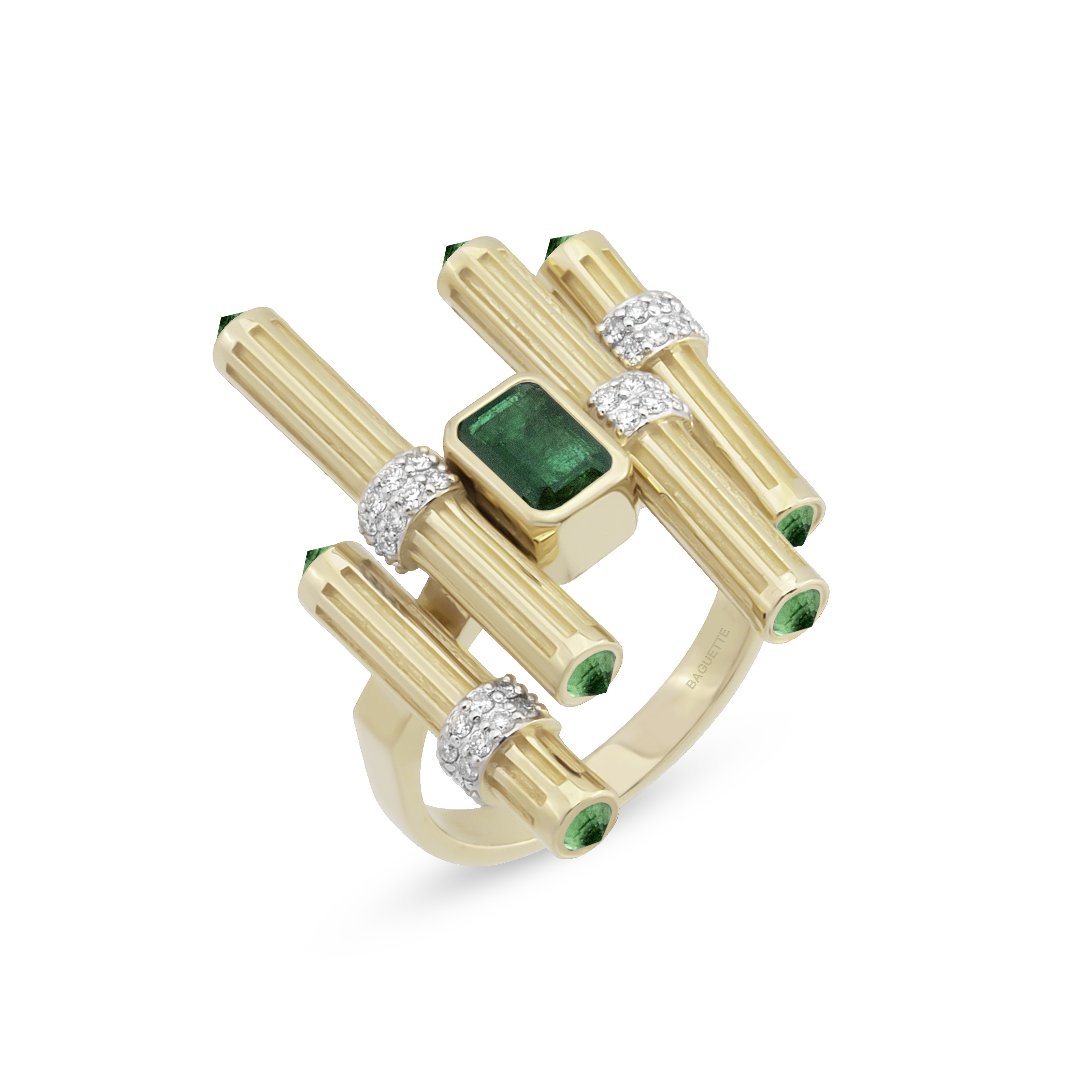 Gloria Ligna Emerald Yüzük