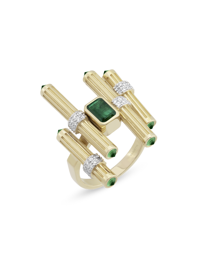 Gloria Ligna Emerald Yüzük