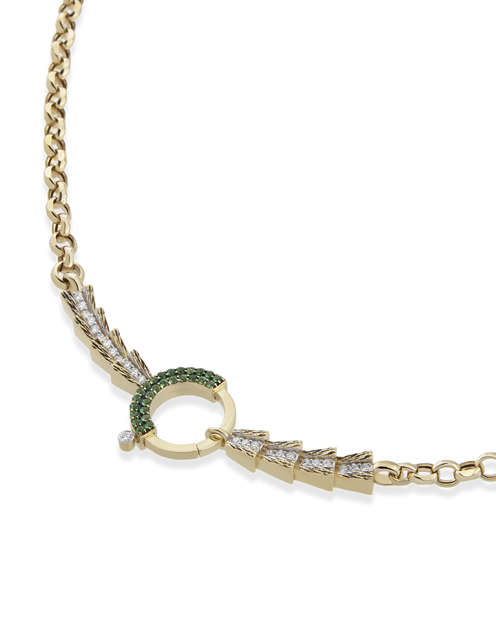 Baguette Chain Arrow Zincir Kolye