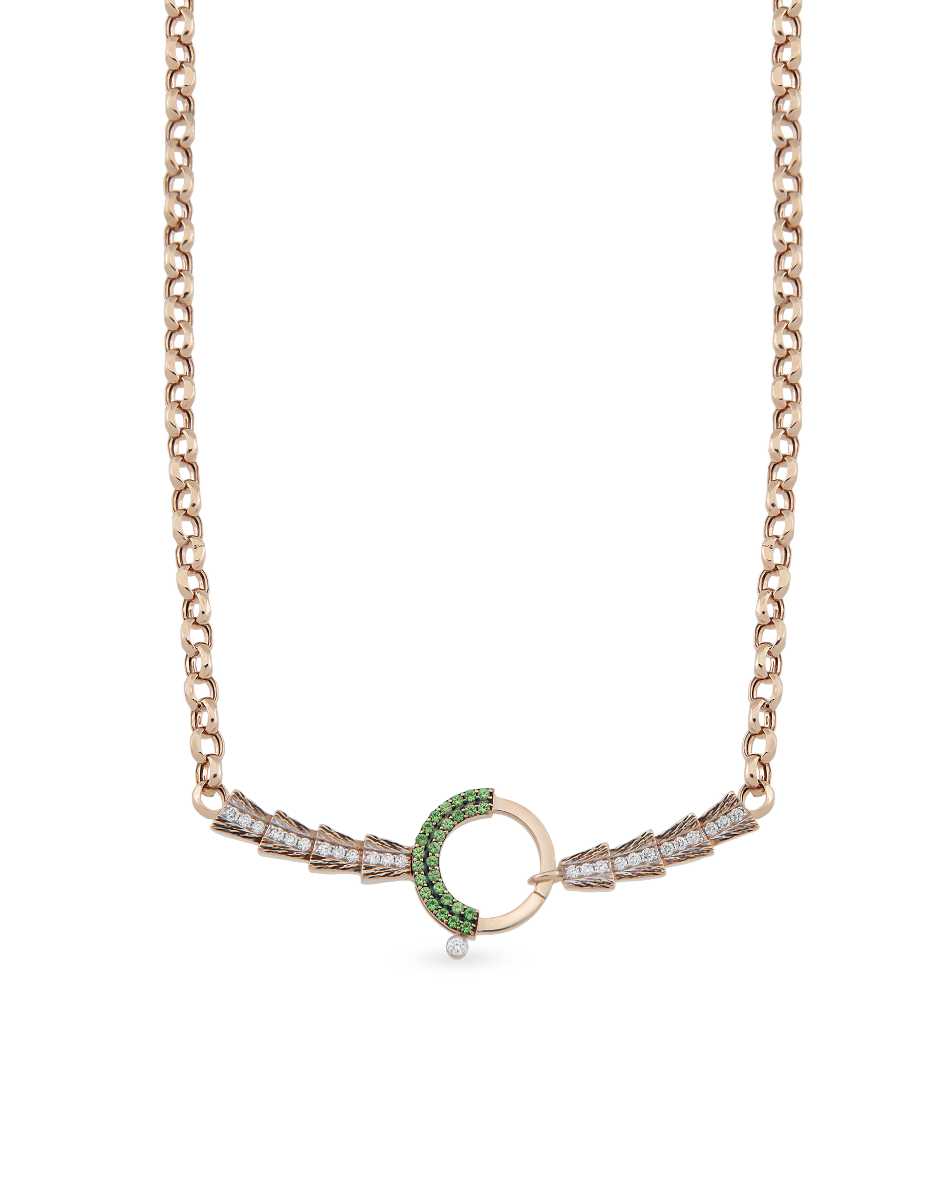 Baguette Chain Arrow Zincir Kolye