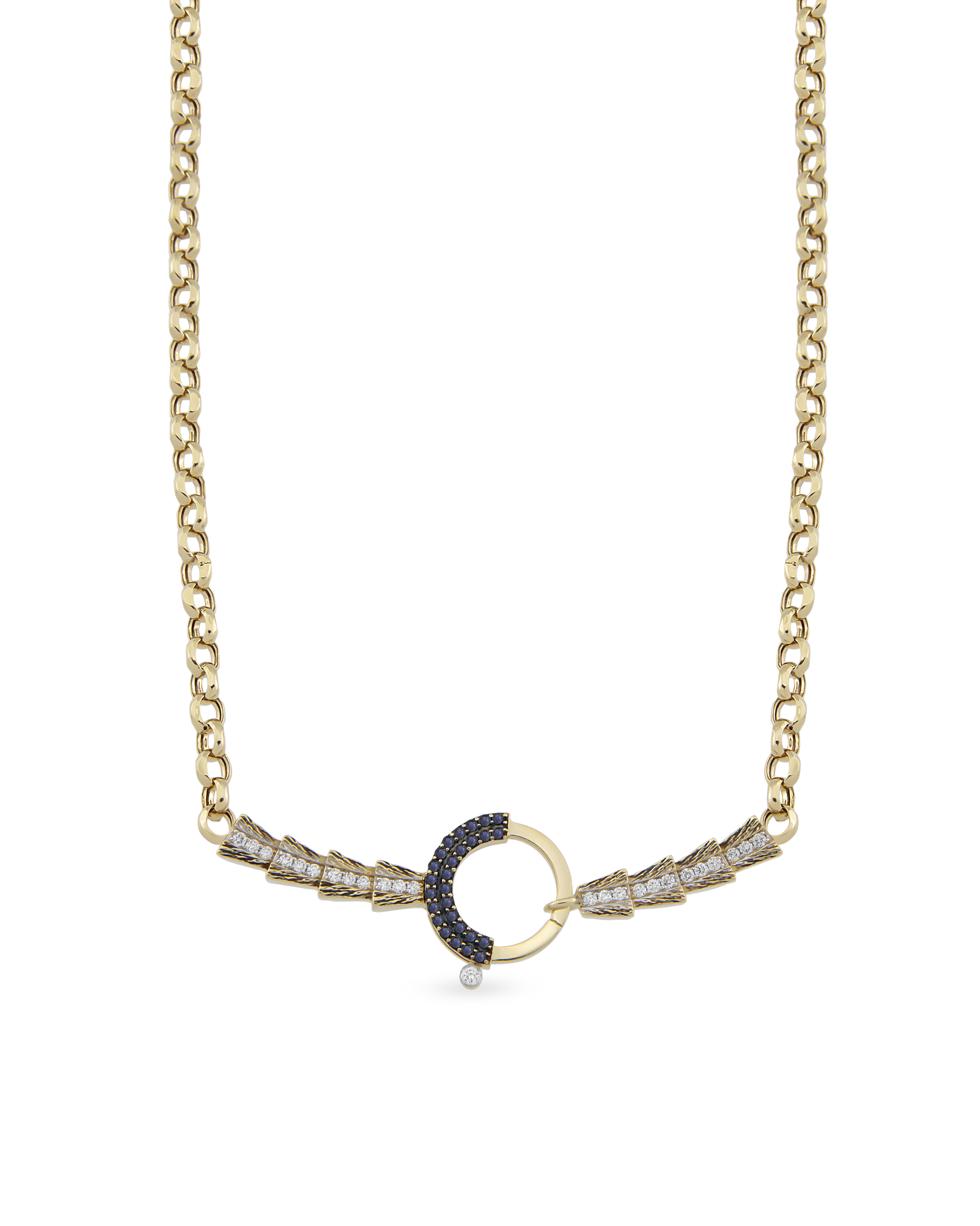 Baguette Chain Arrow Zincir Kolye