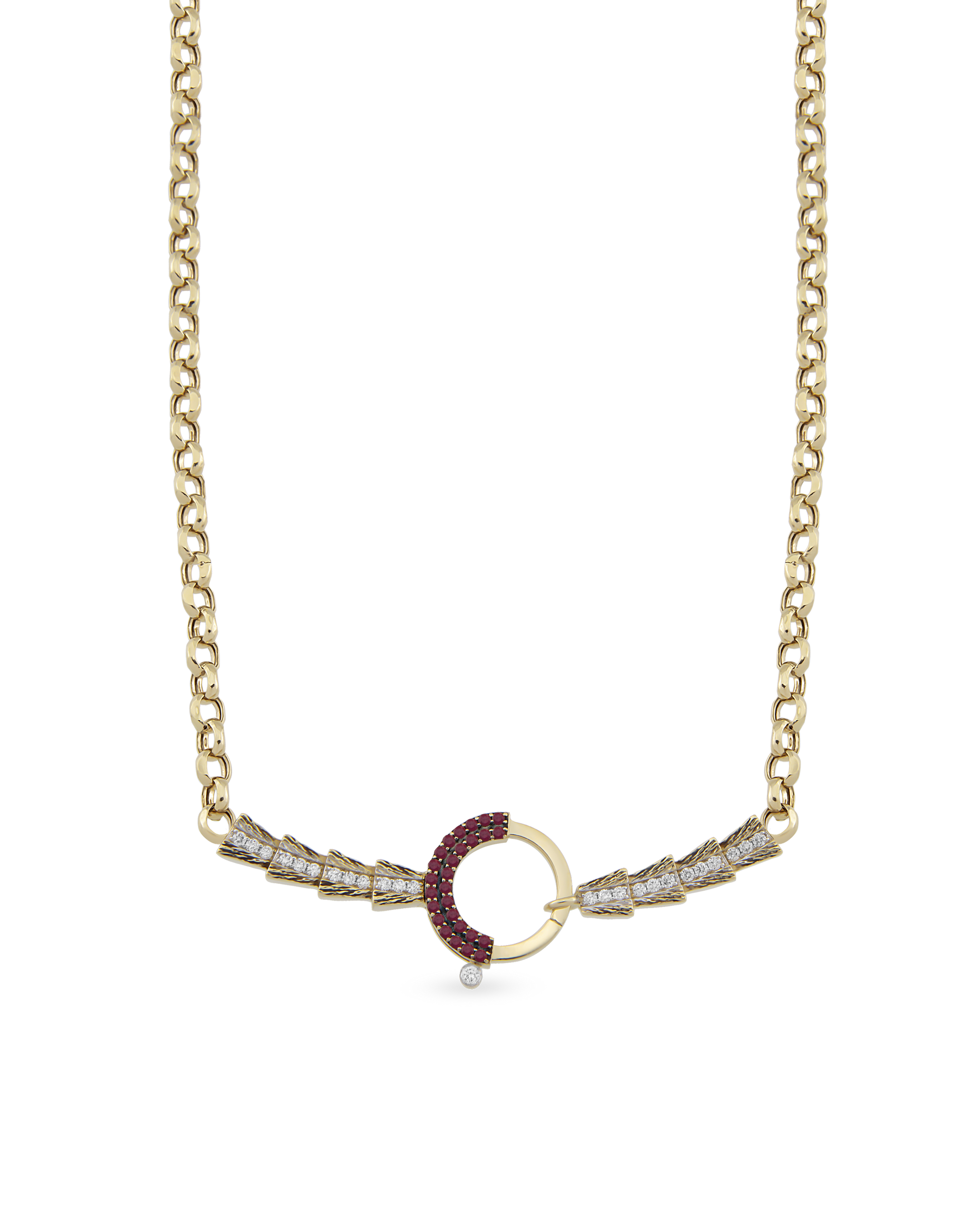 Baguette Chain Arrow Zincir Kolye