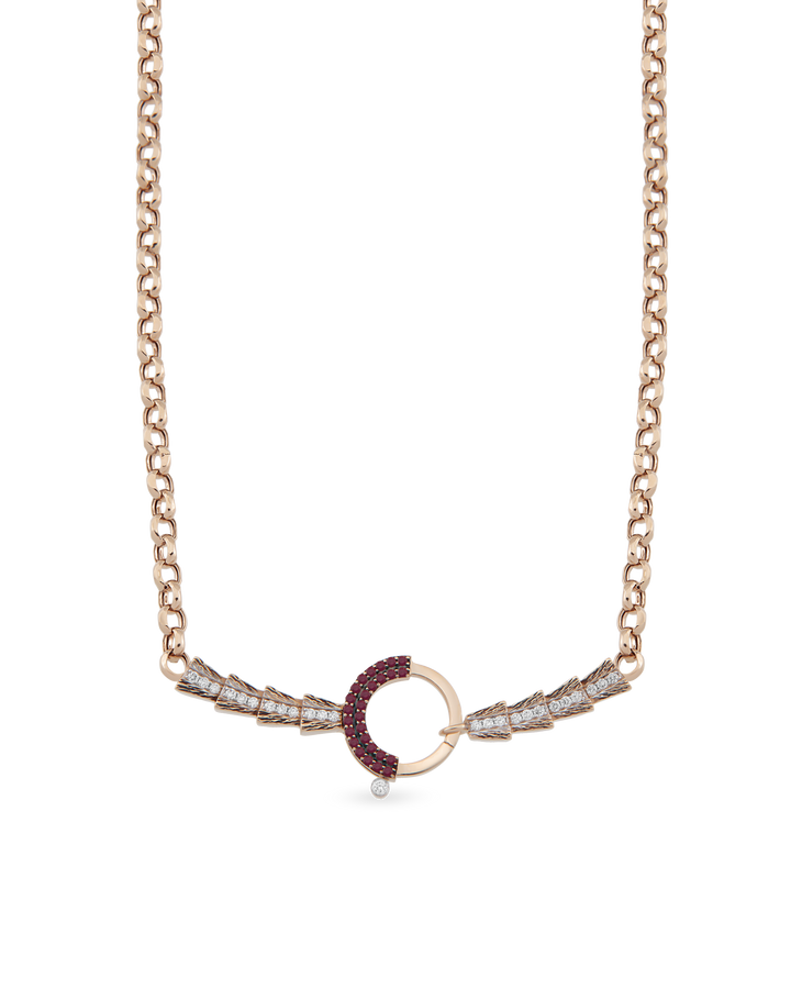 Baguette Chain Arrow Zincir Kolye