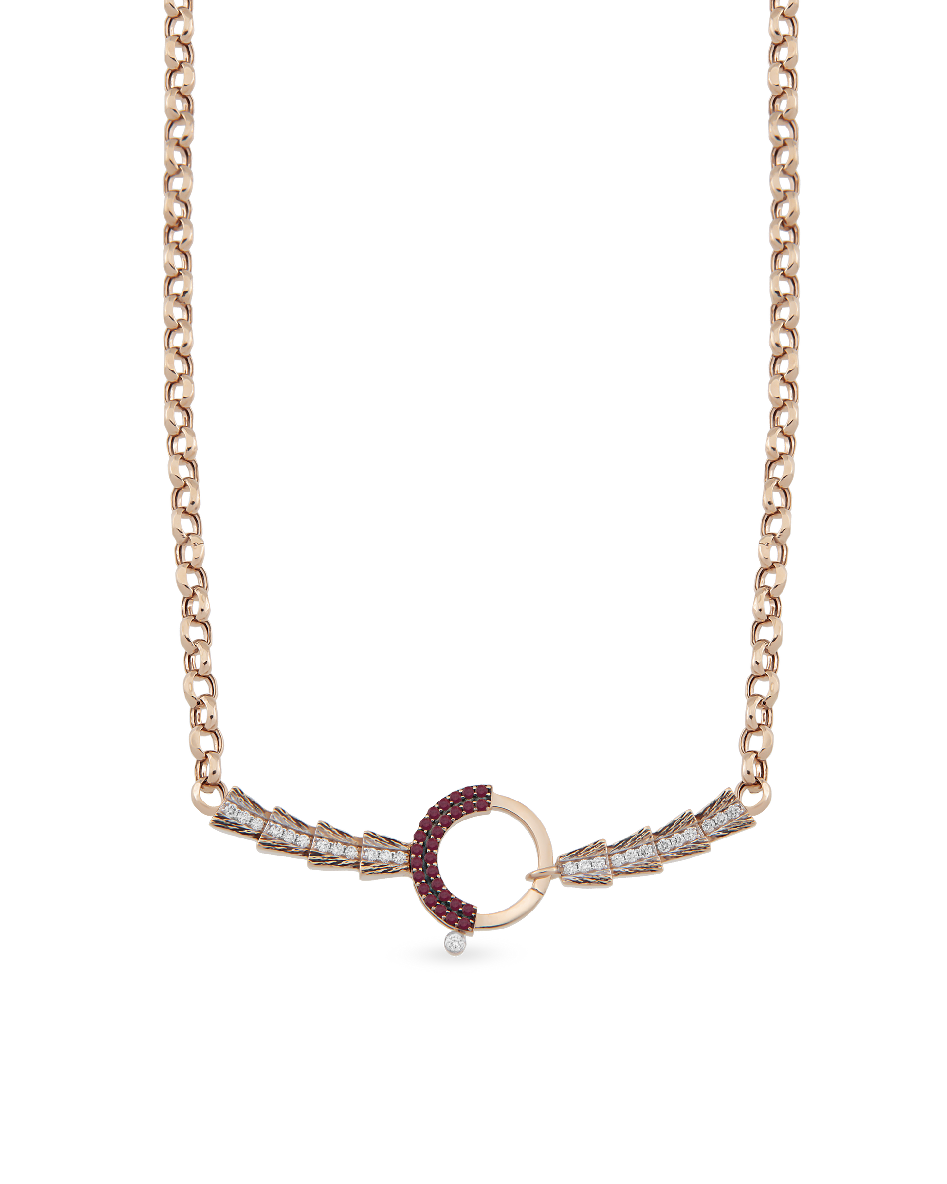 Baguette Chain Arrow Zincir Kolye