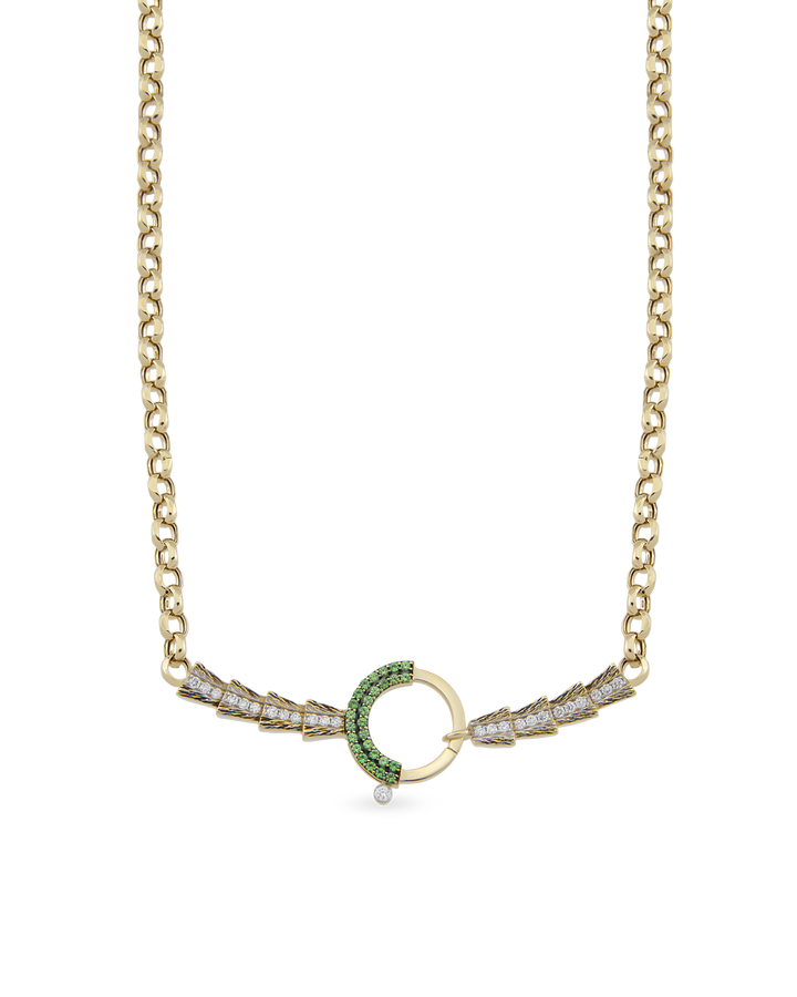 Baguette Chain Arrow Zincir Kolye