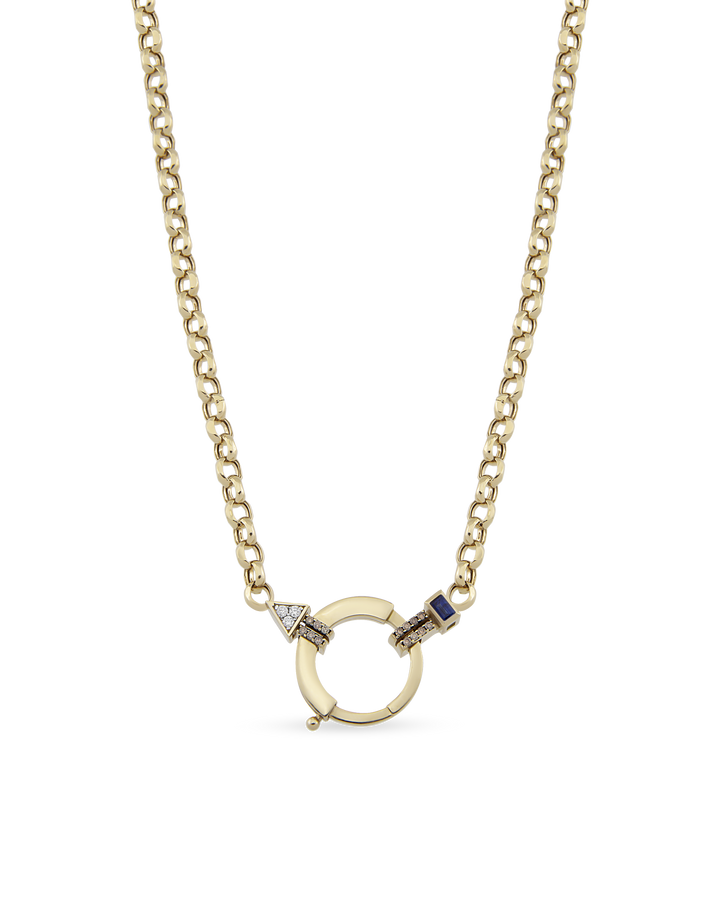 Baguette Chain Cognac Zincir Kolye