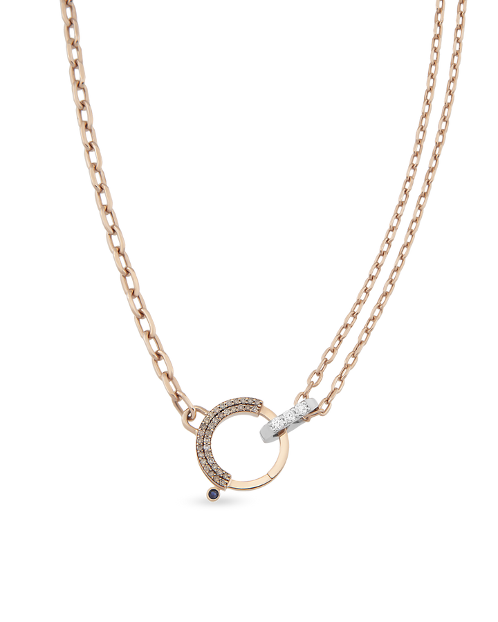 Baguette Chain Bond Zincir Kolye