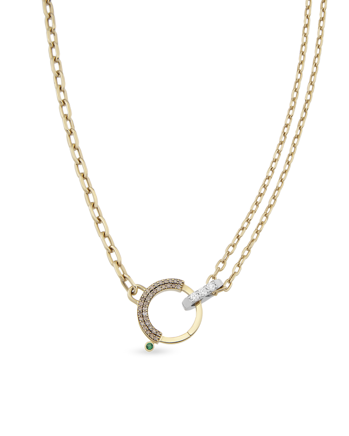Baguette Chain Bond Zincir Kolye