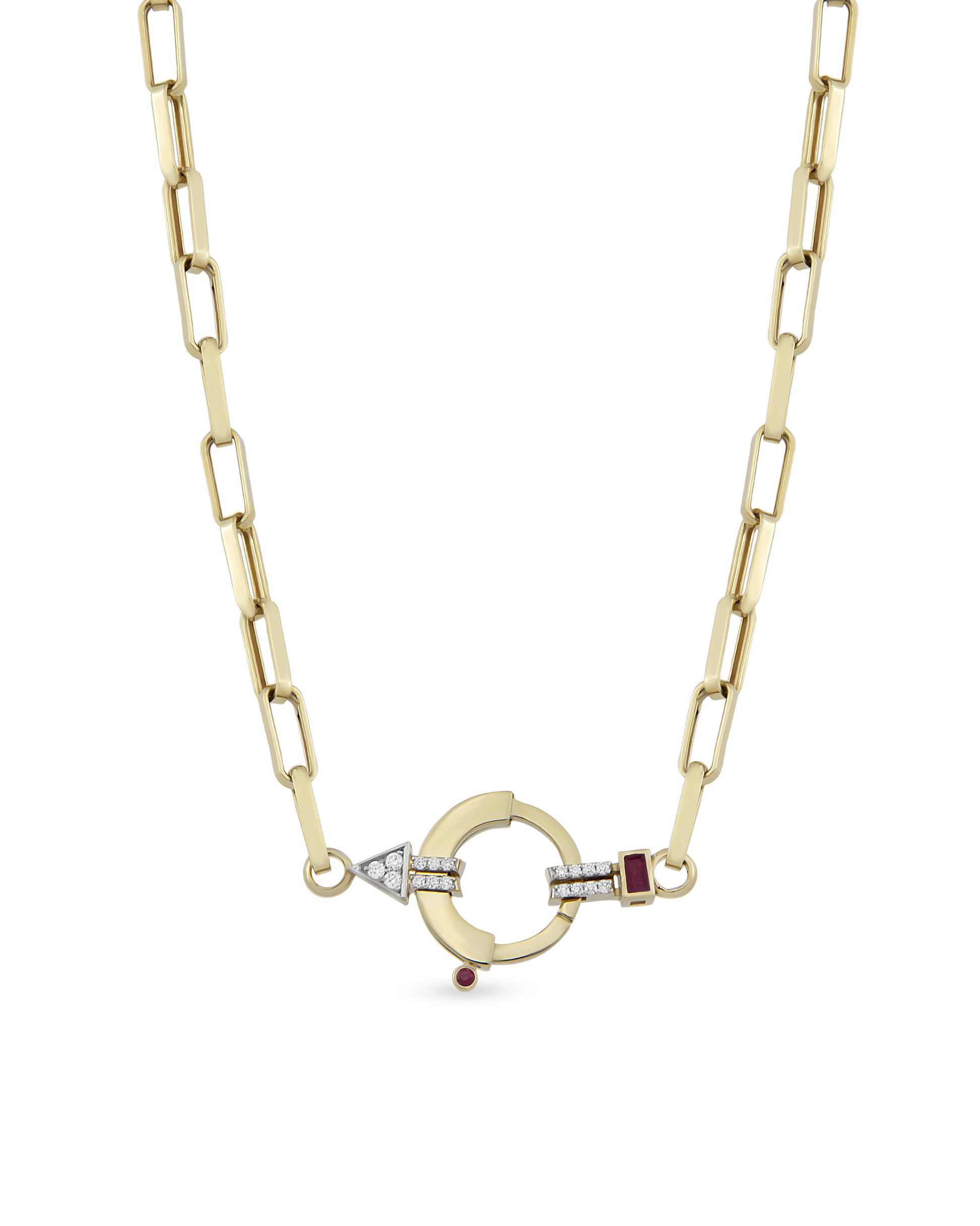 Baguette Chain Zincir Kolye