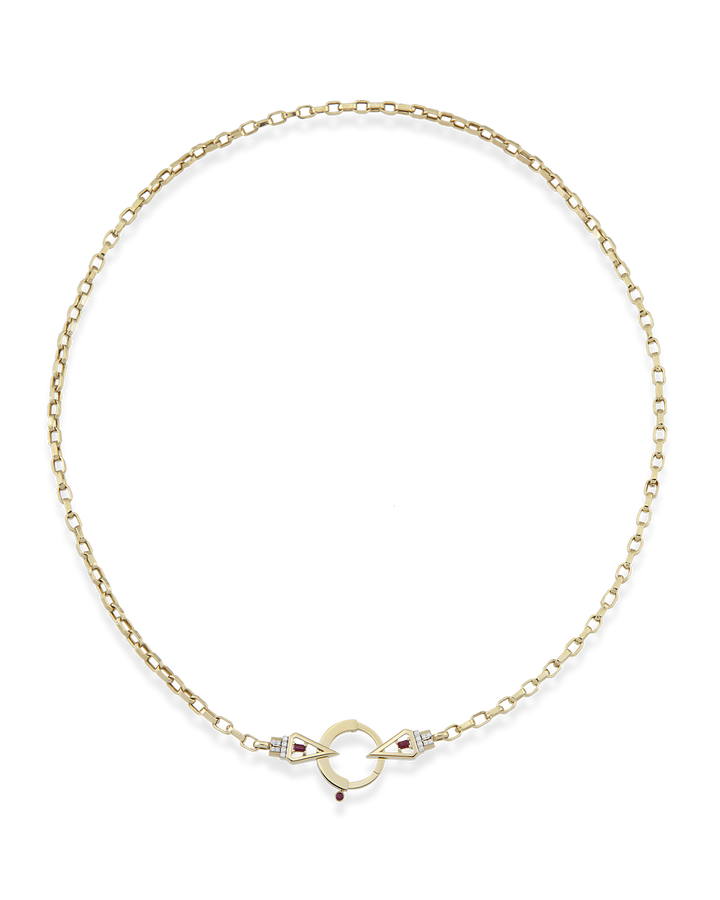 Baguette Chain Tria Core Zincir Kolye