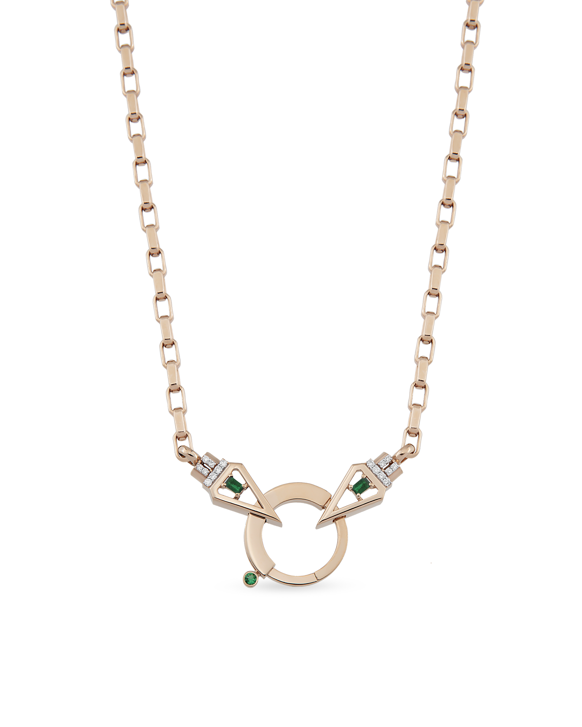 Baguette Chain Tria Core Zincir Kolye