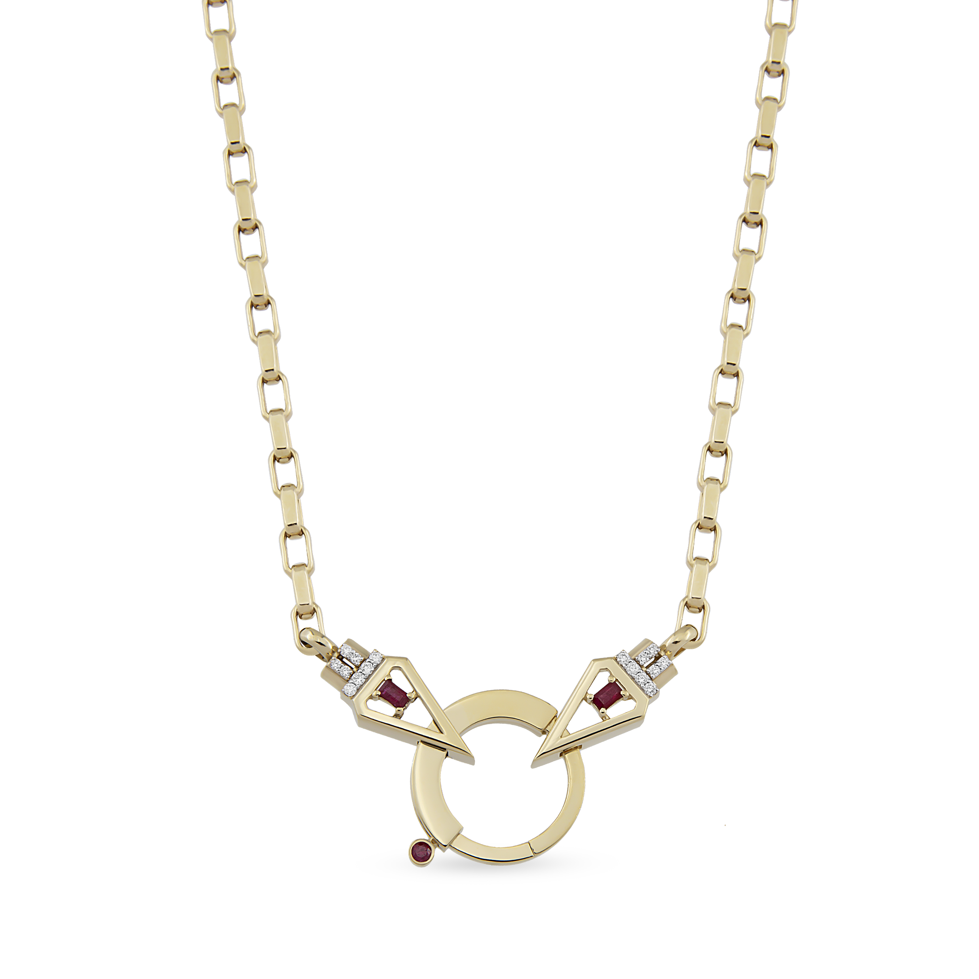 Baguette Chain Tria Core Zincir Kolye