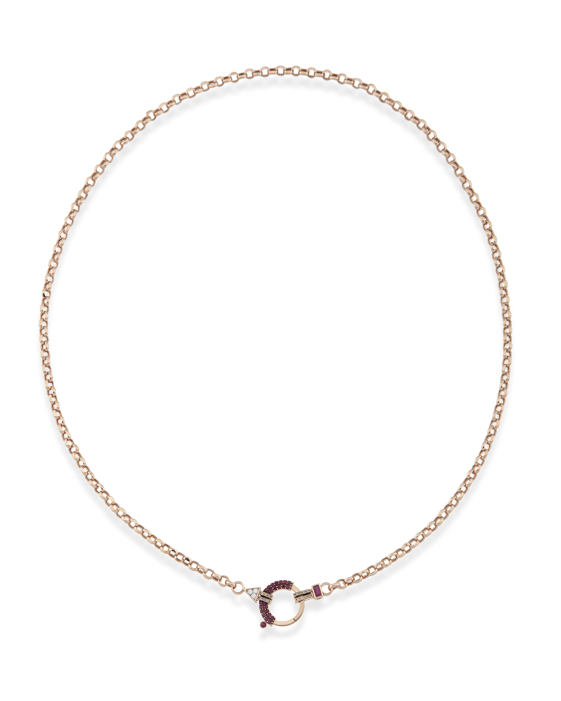 Baguette Chain Gem Zincir Kolye