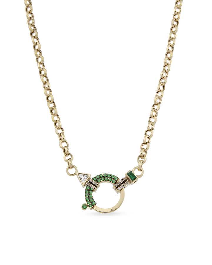 Baguette Chain Gem Zincir Kolye