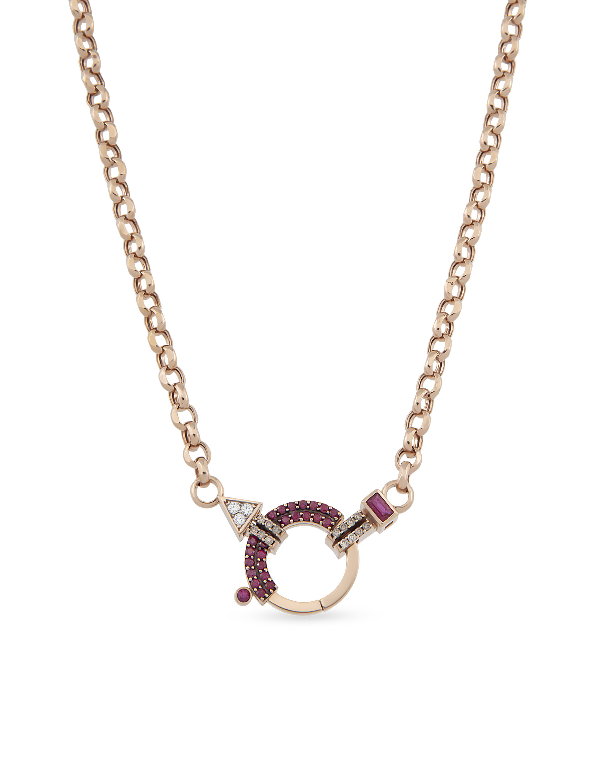 Baguette Chain Gem Zincir Kolye