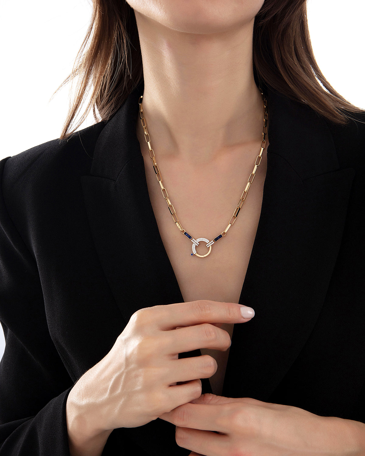 Baguette Chain Linea Glam Zincir Kolye
