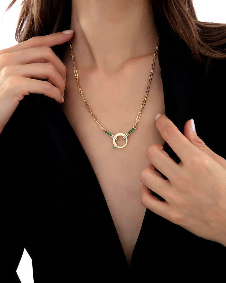 Baguette Chain Linea Zincir Kolye