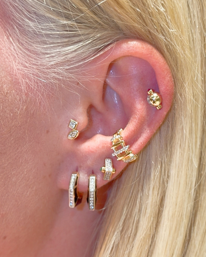Duo Bold Square Marquise Piercing