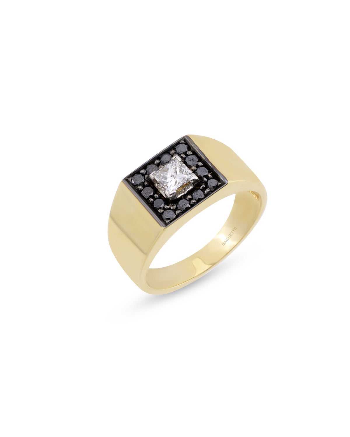 Signet Black Serçe Parmak Yüzüğü