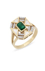 Jasmine Emerald Mother of Pearl Yüzük
